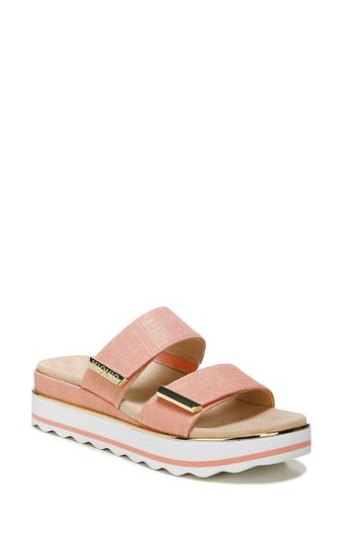 Vionic Orange Brandie Slider Sandals