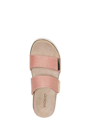 Vionic Orange Brandie Slider Sandals