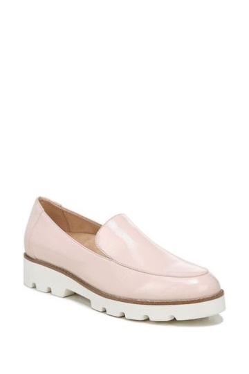 Vionic Peony Crinkle Patent Pink Kensley Slip On Shoes