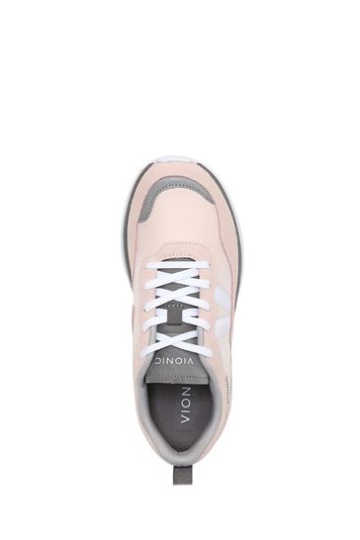 Vionic Pink Ayse Lace Up Trainers