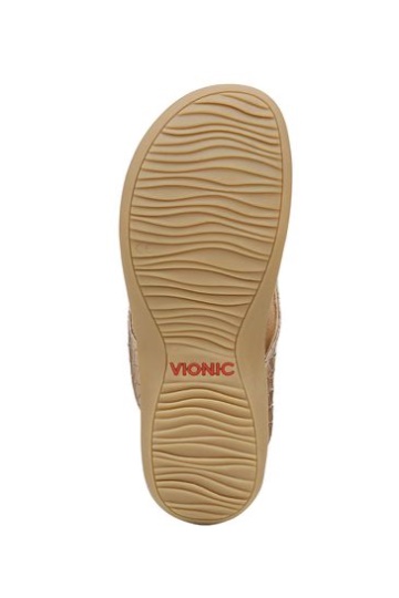 Vionic Pink Bella Metal Croc Sandals