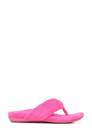 Vionic Pink Glo Terry Lydia Slippers