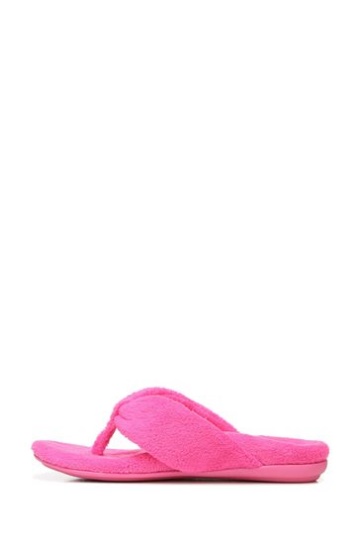 Vionic Pink Glo Terry Lydia Slippers