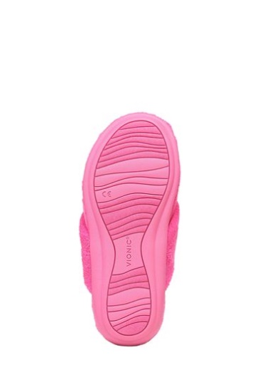 Vionic Pink Glo Terry Lydia Slippers