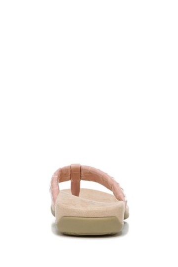 Vionic Pink Layne Thong Sandals