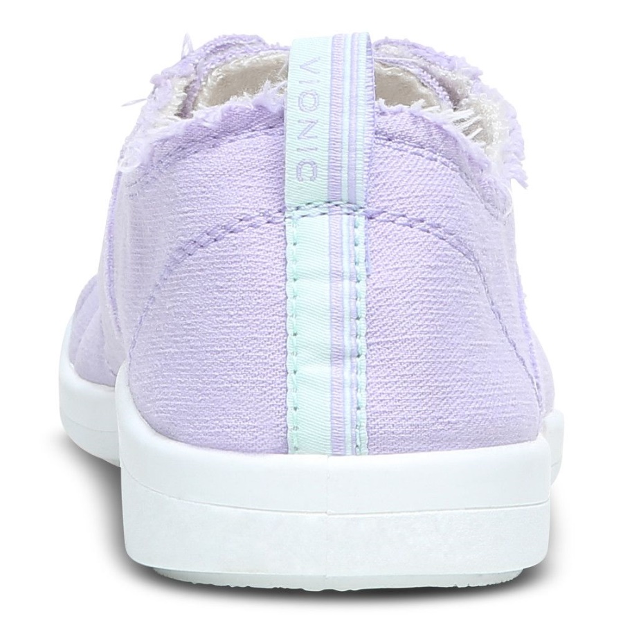Vionic Pismo Casual Trainer Pastel Lilac Canvas