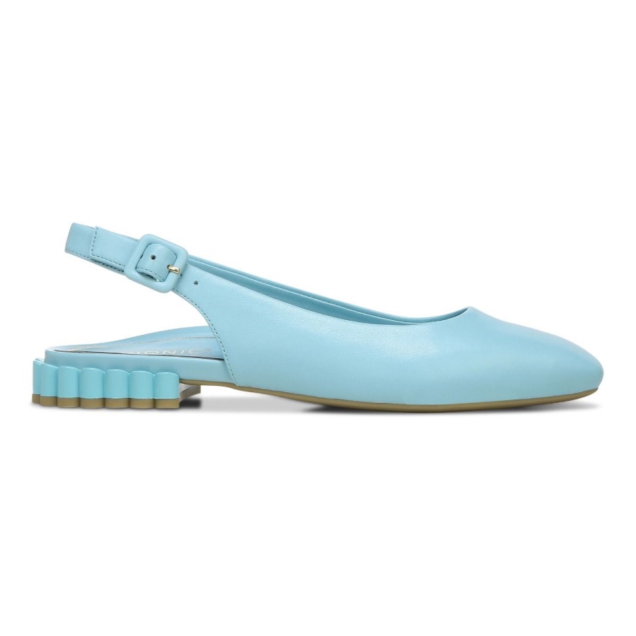 Vionic Porcelain Blue Delphine Slingback Flat