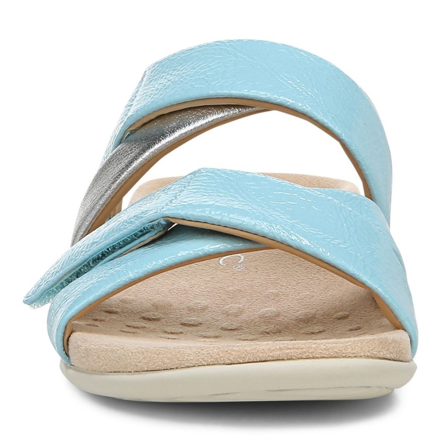 Vionic Porcelain Blue Hadlie Slide Sandal