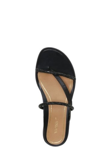Vionic Prism Black Slide Sandals