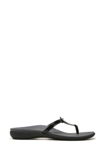 Vionic Raysa Thong Black Sandals