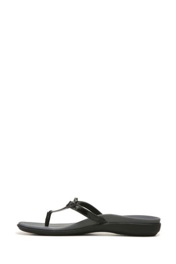 Vionic Raysa Thong Black Sandals