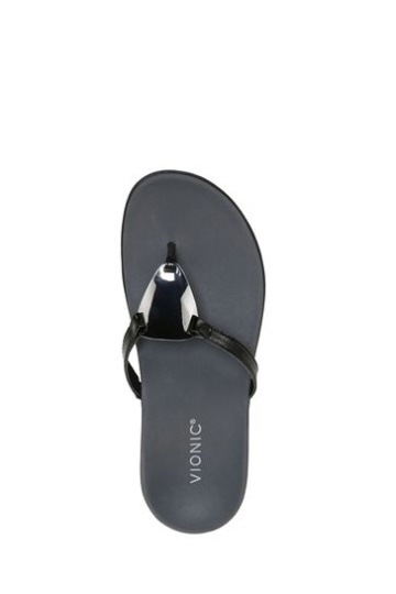 Vionic Raysa Thong Black Sandals
