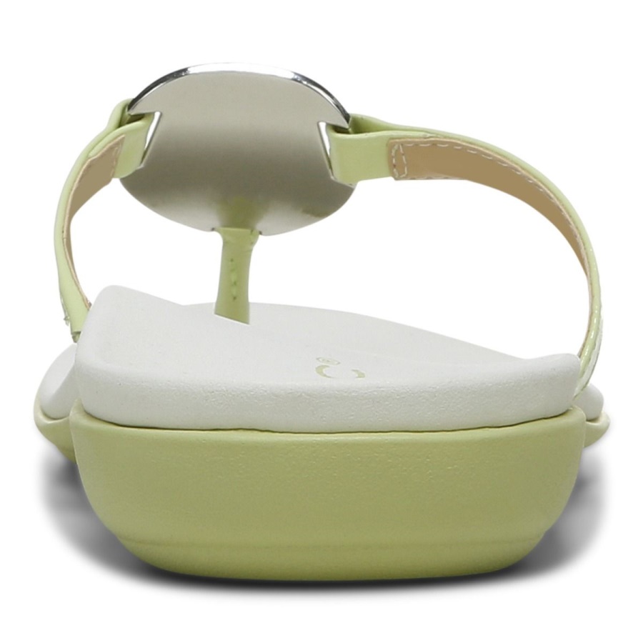 Vionic Raysa Toe Post Sandal Pale Lime