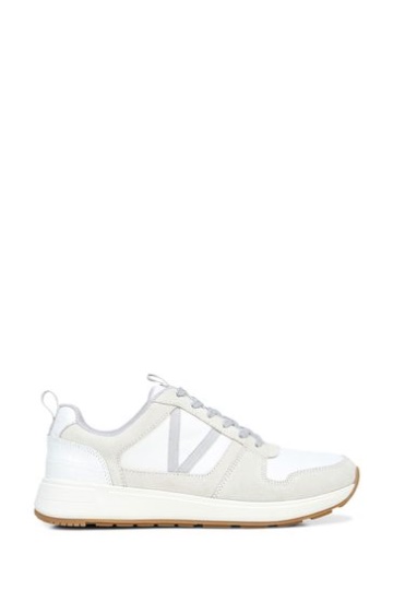 Vionic Rechelle White Lace Up Trainers