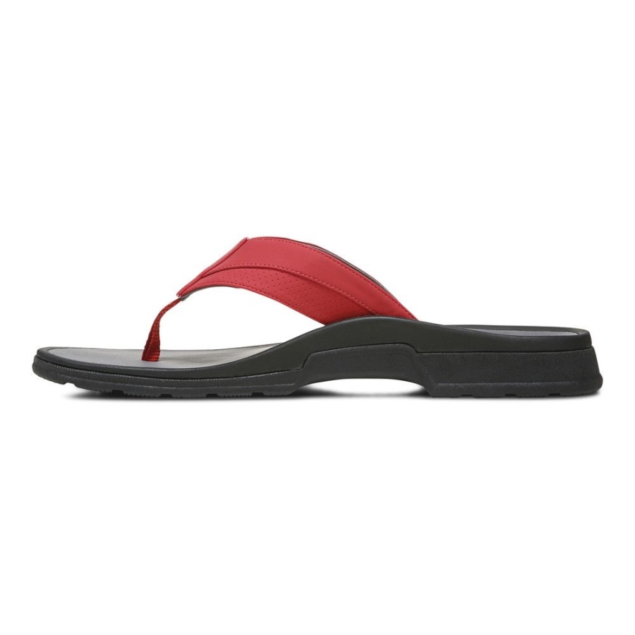 Vionic Red Wyatt Toe Post Sandal