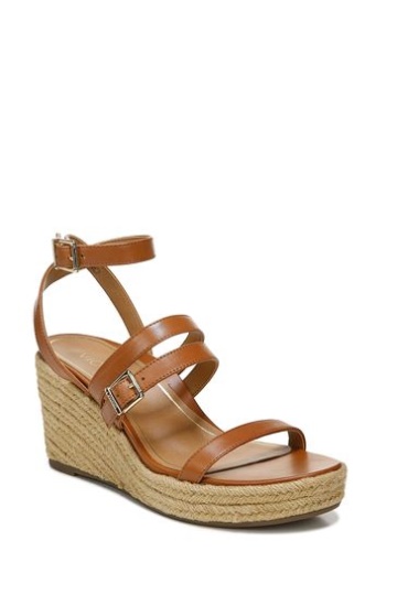 Vionic Sabina Brown Leather Ankle Strap Sandals
