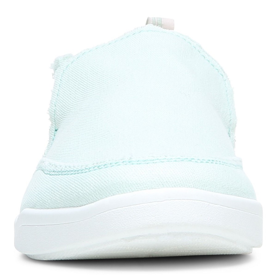 Vionic Seafoam Canvas Beach Malibu Slip on Sneaker Canvas