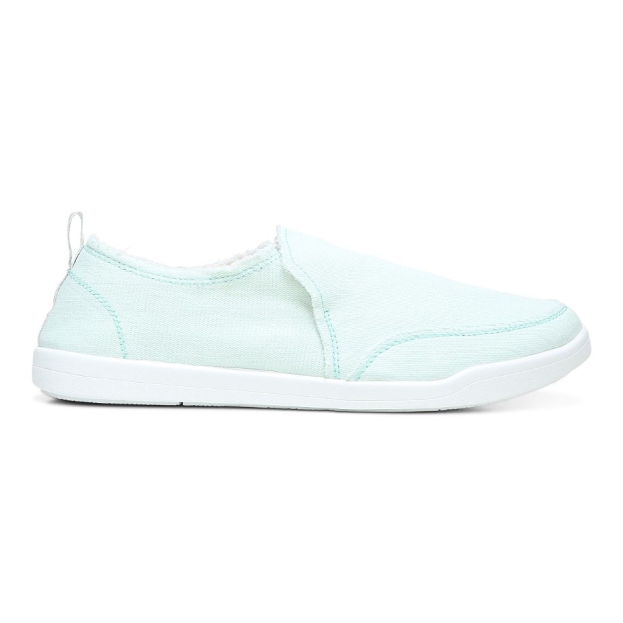 Vionic Seafoam Canvas Beach Malibu Slip on Sneaker Canvas