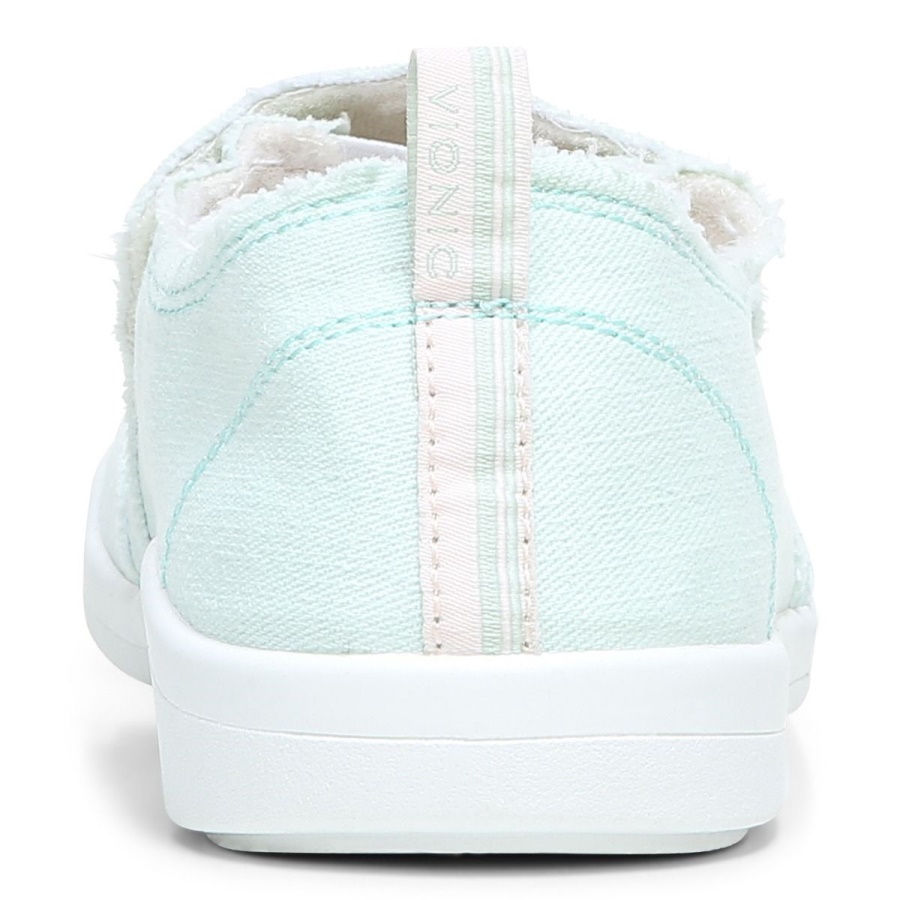 Vionic Seafoam Canvas Beach Malibu Slip on Sneaker Canvas