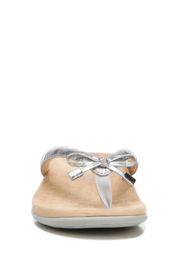 Vionic Silver Bella Thong Sandals