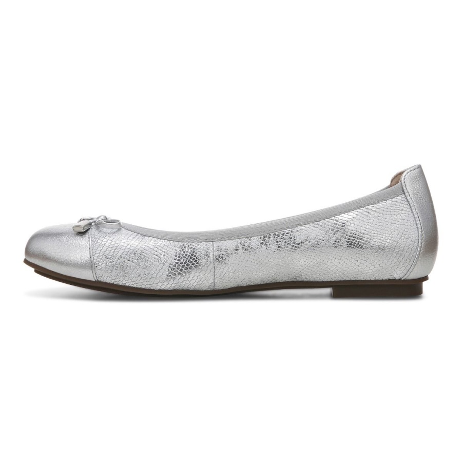 Vionic Silver Minna Ballet Flat