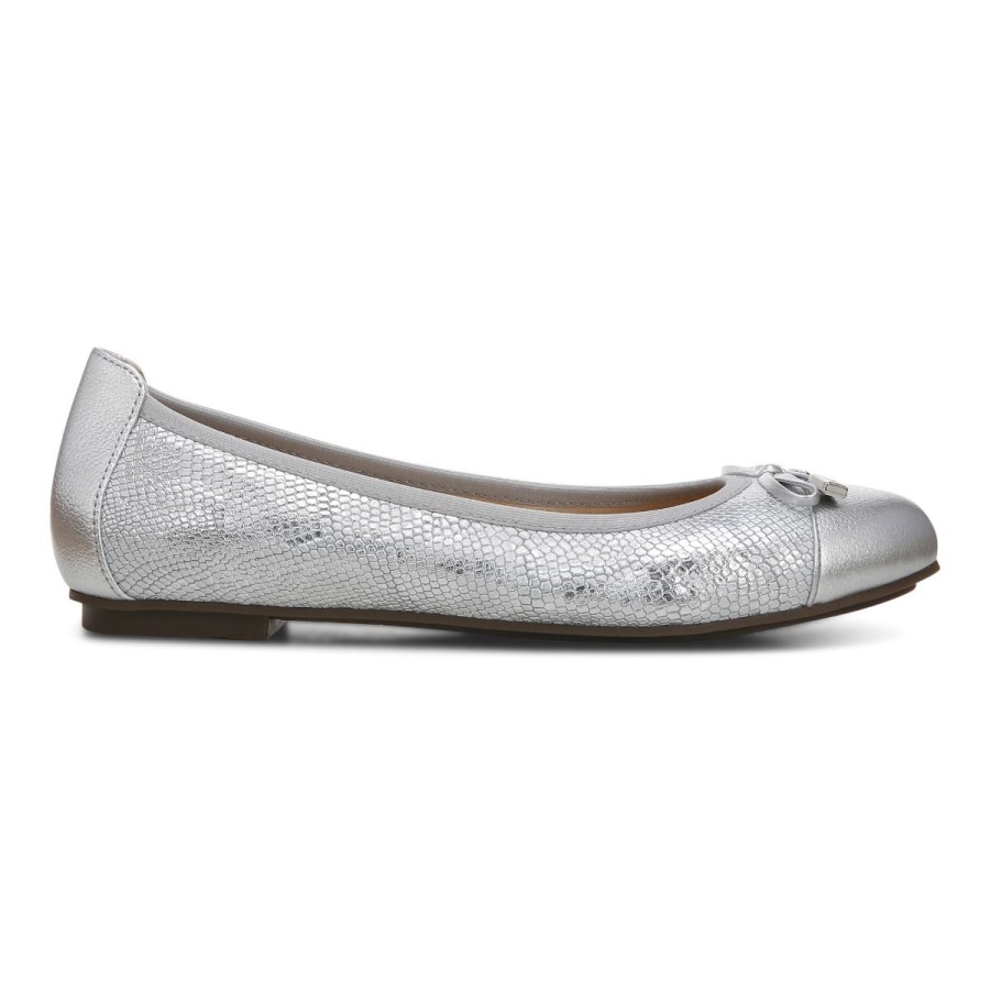 Vionic Silver Minna Ballet Flat