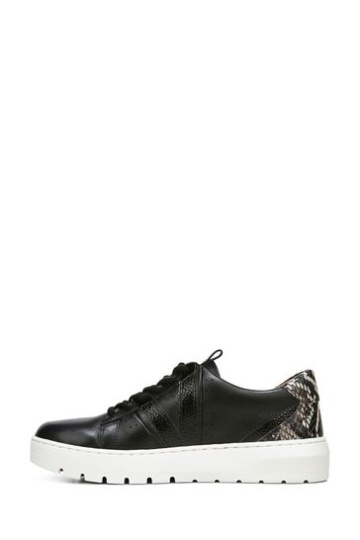 Vionic Simasa Black Lace Up Sneaker Trainers