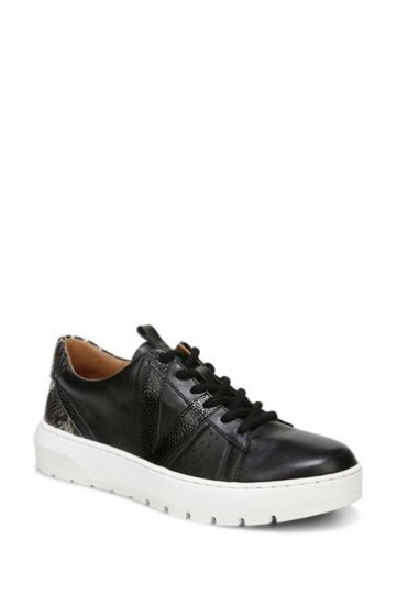 Vionic Simasa Black Lace Up Sneaker Trainers