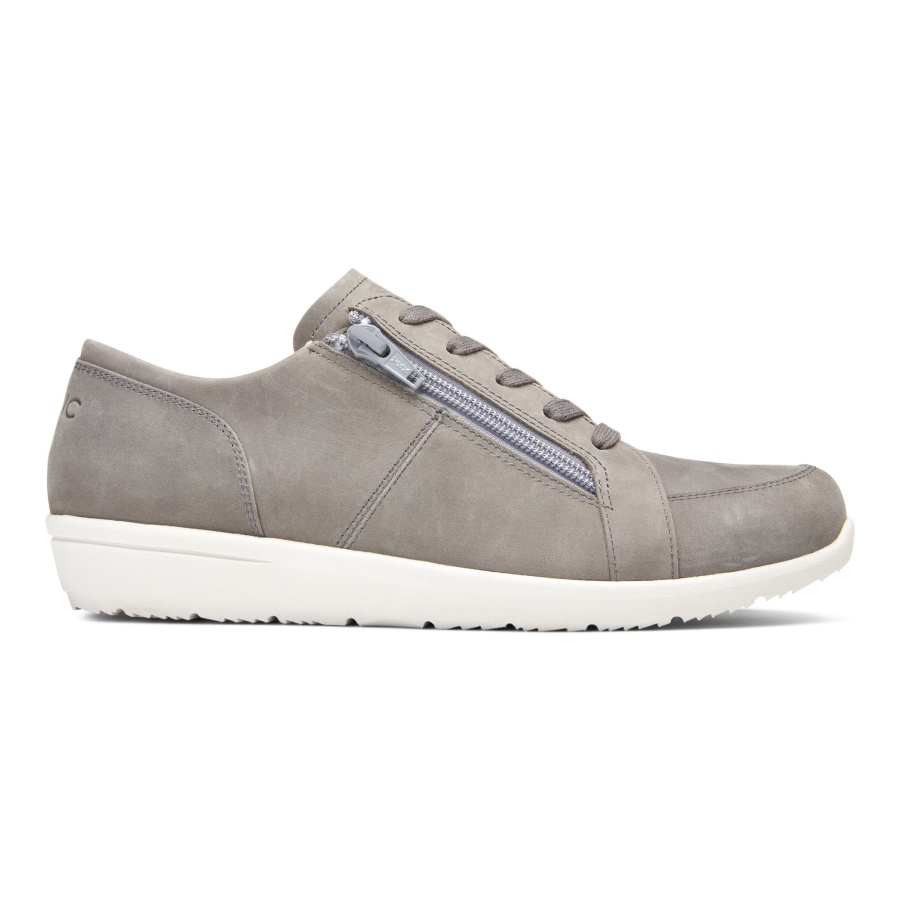 Vionic Slate Grey Nubuck Abigail Lace Up