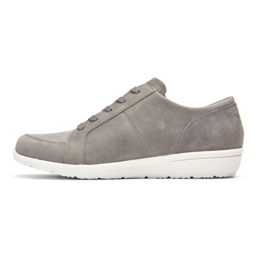 Vionic Slate Grey Nubuck Abigail Lace Up