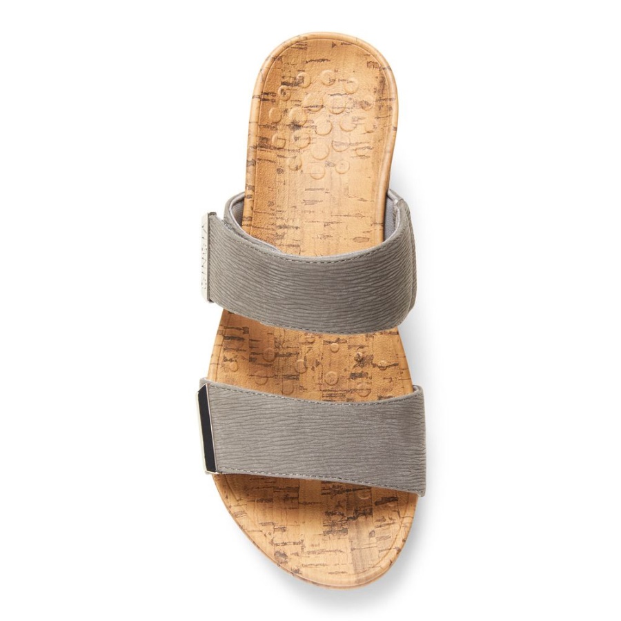 Vionic Slate Grey Pepper Wedge Heel