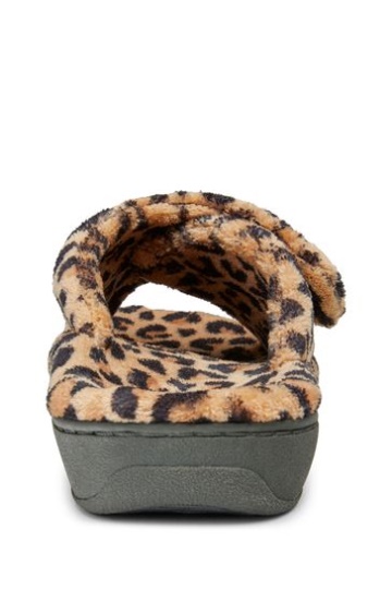 Vionic Soft Natural Leopard Relax Slider Slippers