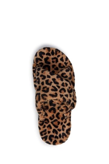 Vionic Soft Natural Leopard Relax Slider Slippers
