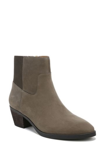 Vionic Stone Grey Nubuck Shantelle Ankle Boots