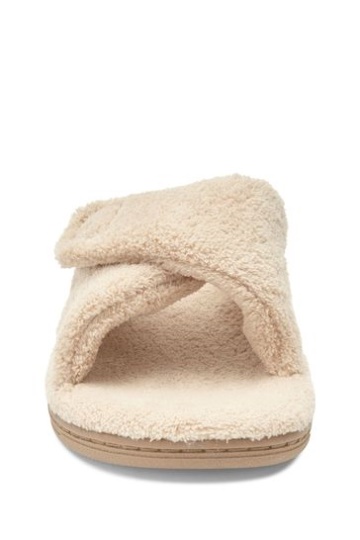 Vionic Tan Brown Relax Slider Slippers