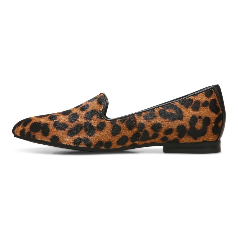 Vionic Tan Leopard Willa Slip on Flat
