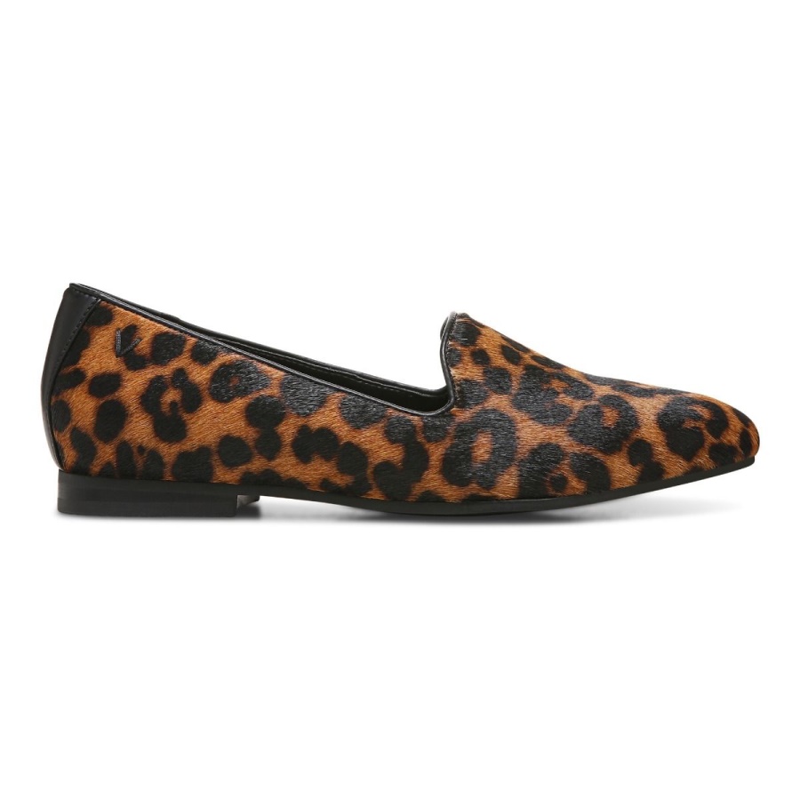 Vionic Tan Leopard Willa Slip on Flat