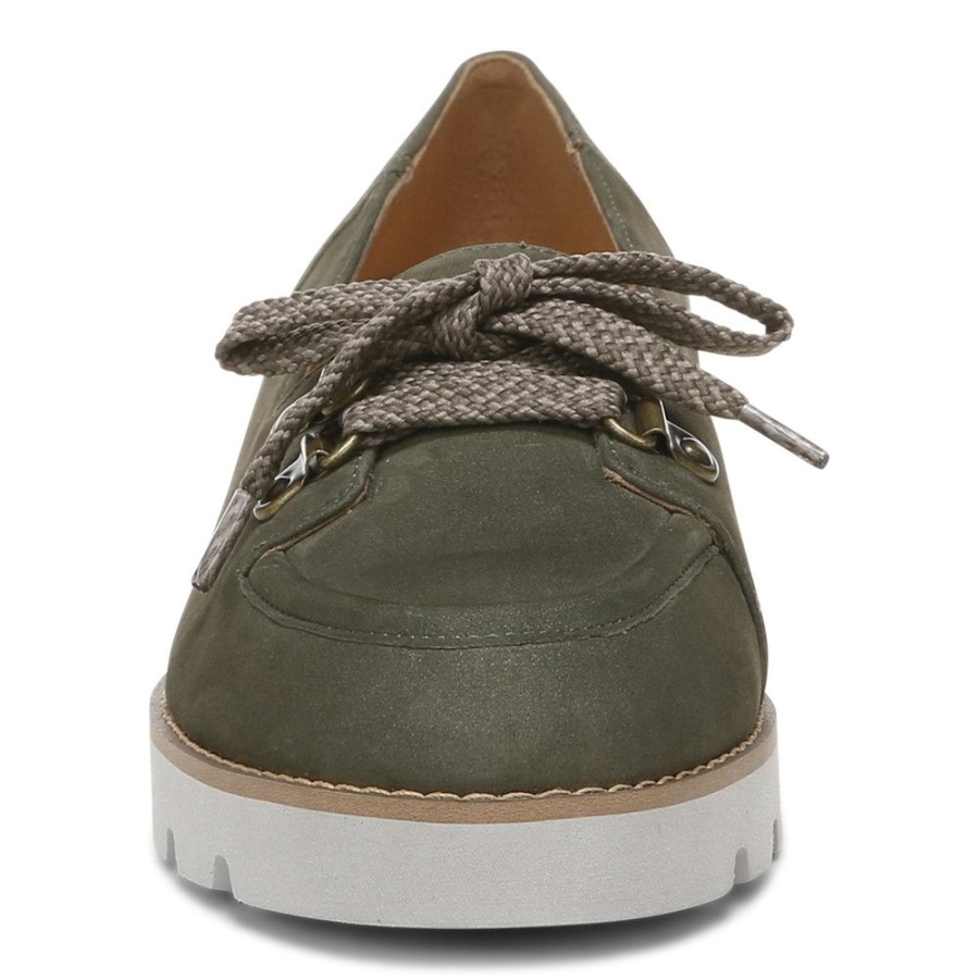 Vionic Teagan Lace Up Loafer Olive