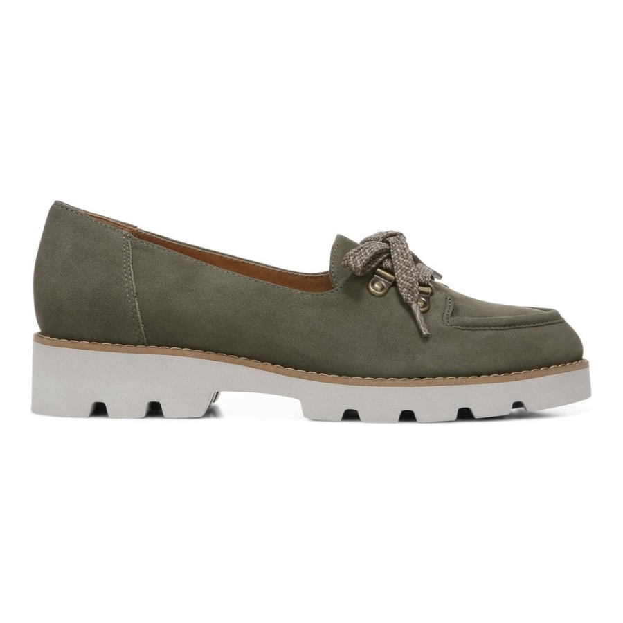 Vionic Teagan Lace Up Loafer Olive