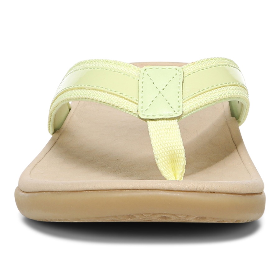 Vionic Tide II Toe Post Sandal Pale Lime