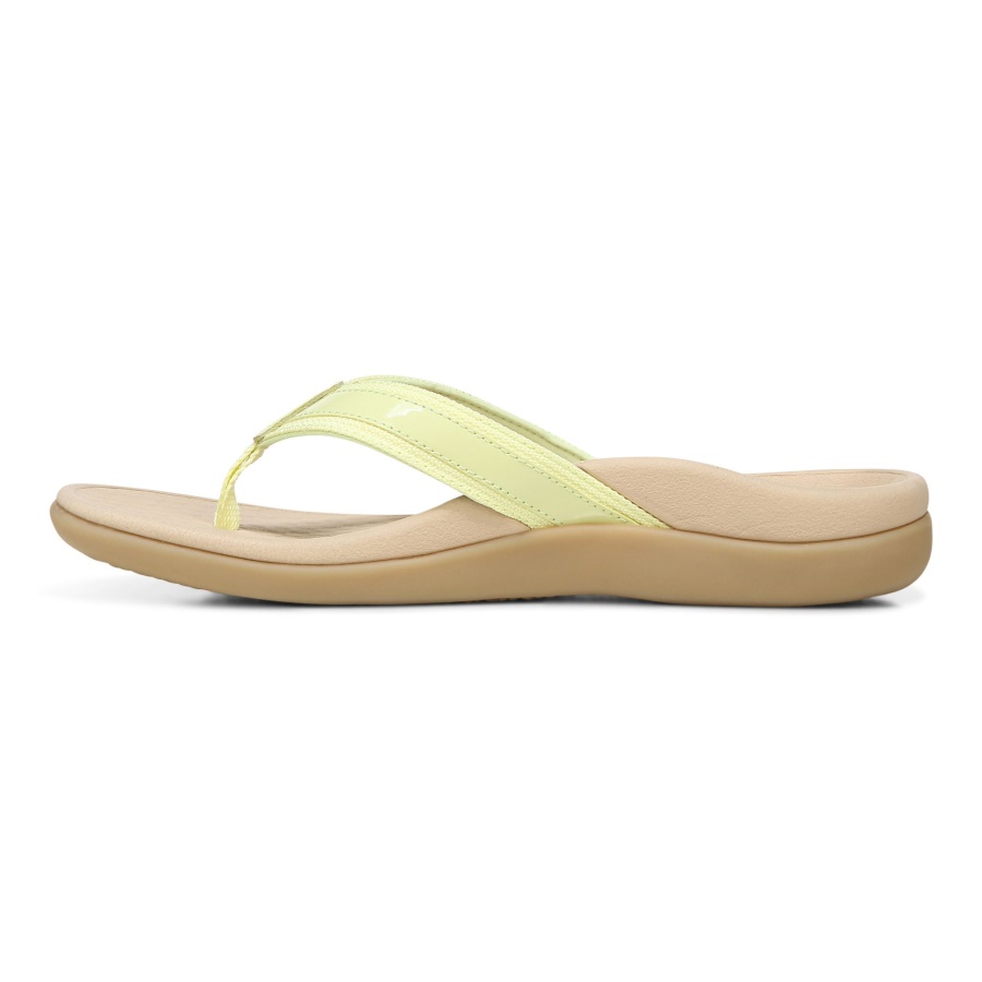 Vionic Tide II Toe Post Sandal Pale Lime