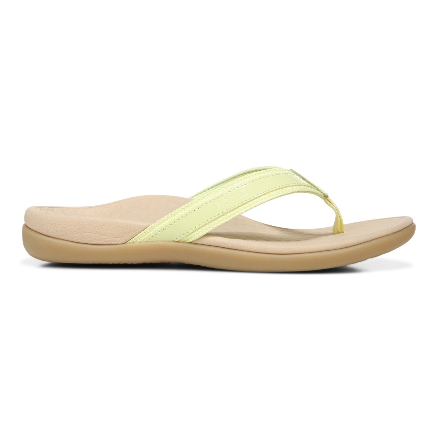 Vionic Tide II Toe Post Sandal Pale Lime