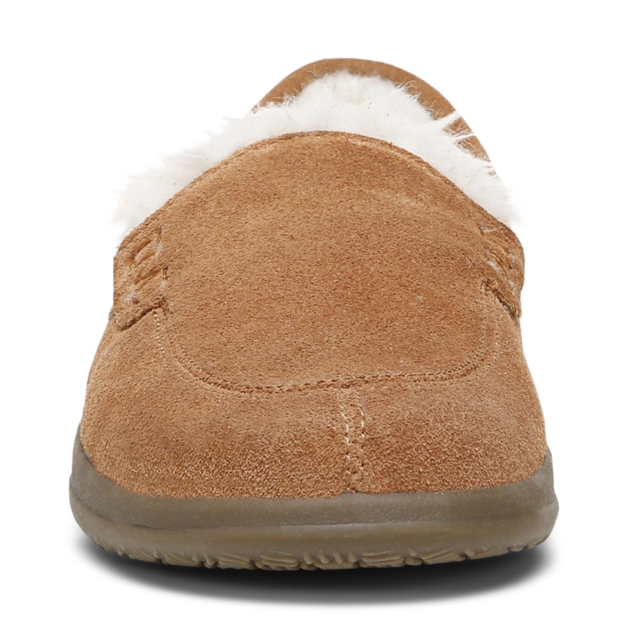 Vionic Toffee Suede Lynez Slipper
