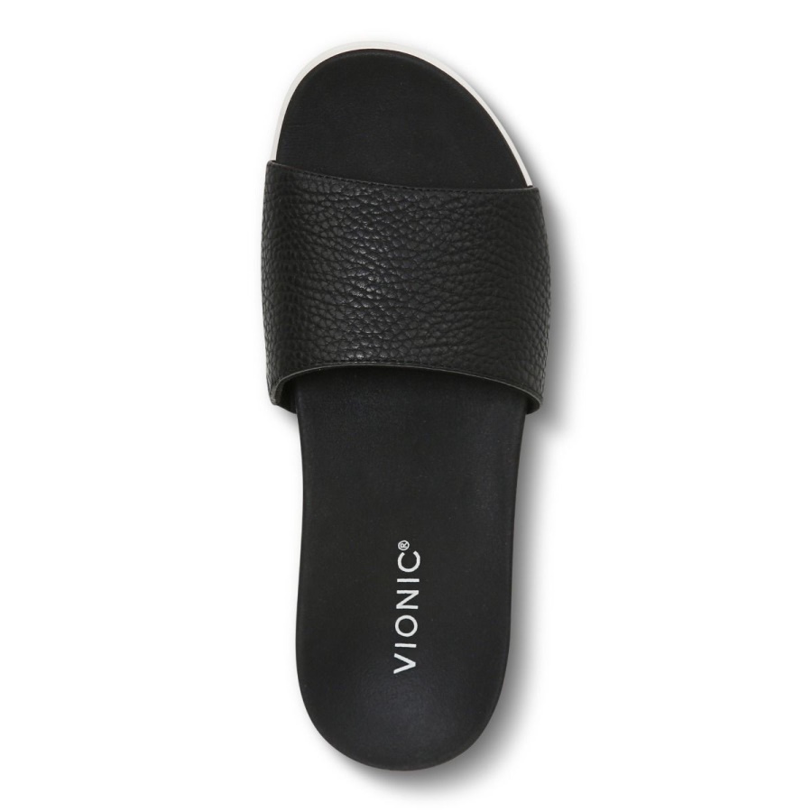 Vionic Val Slide Sandal Black