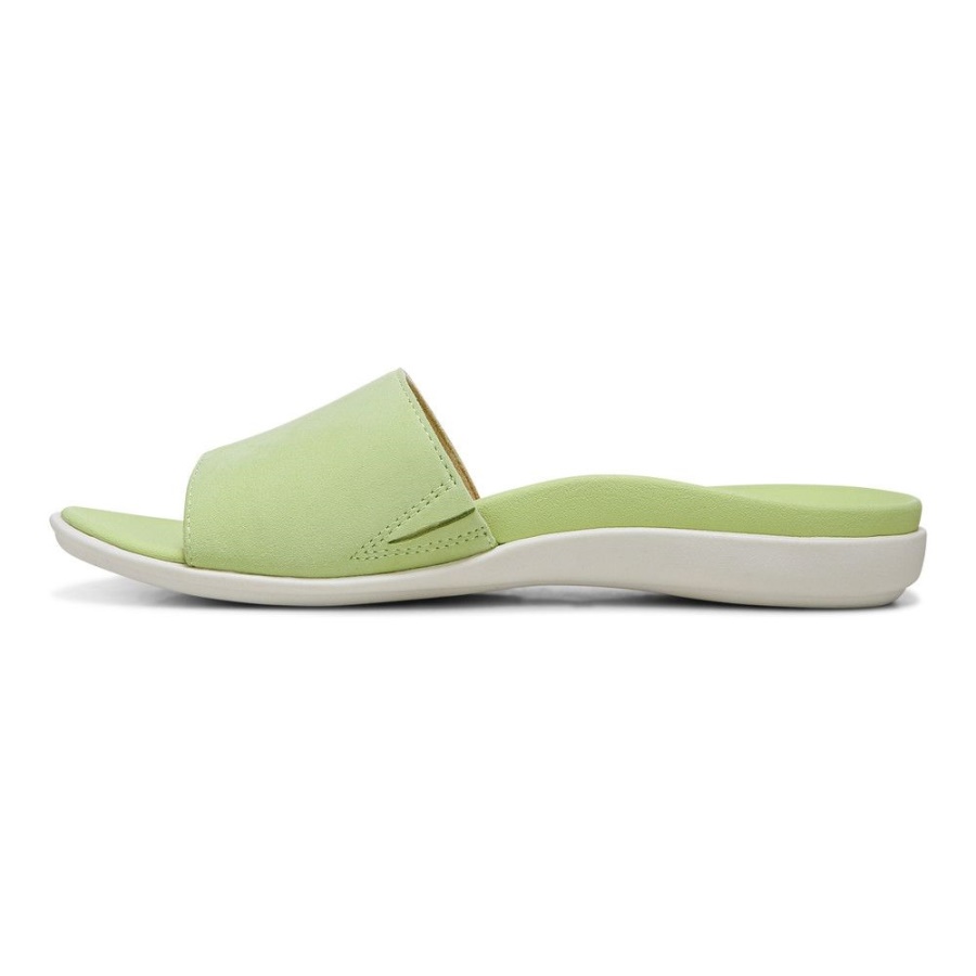 Vionic Val Slide Sandal Pale Lime
