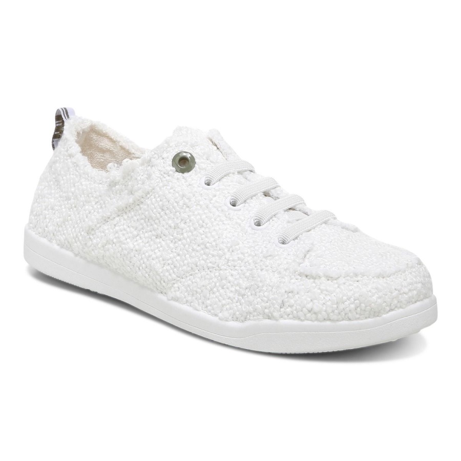 Vionic White Boucle Beach Pismo Casual Sneaker Boucle