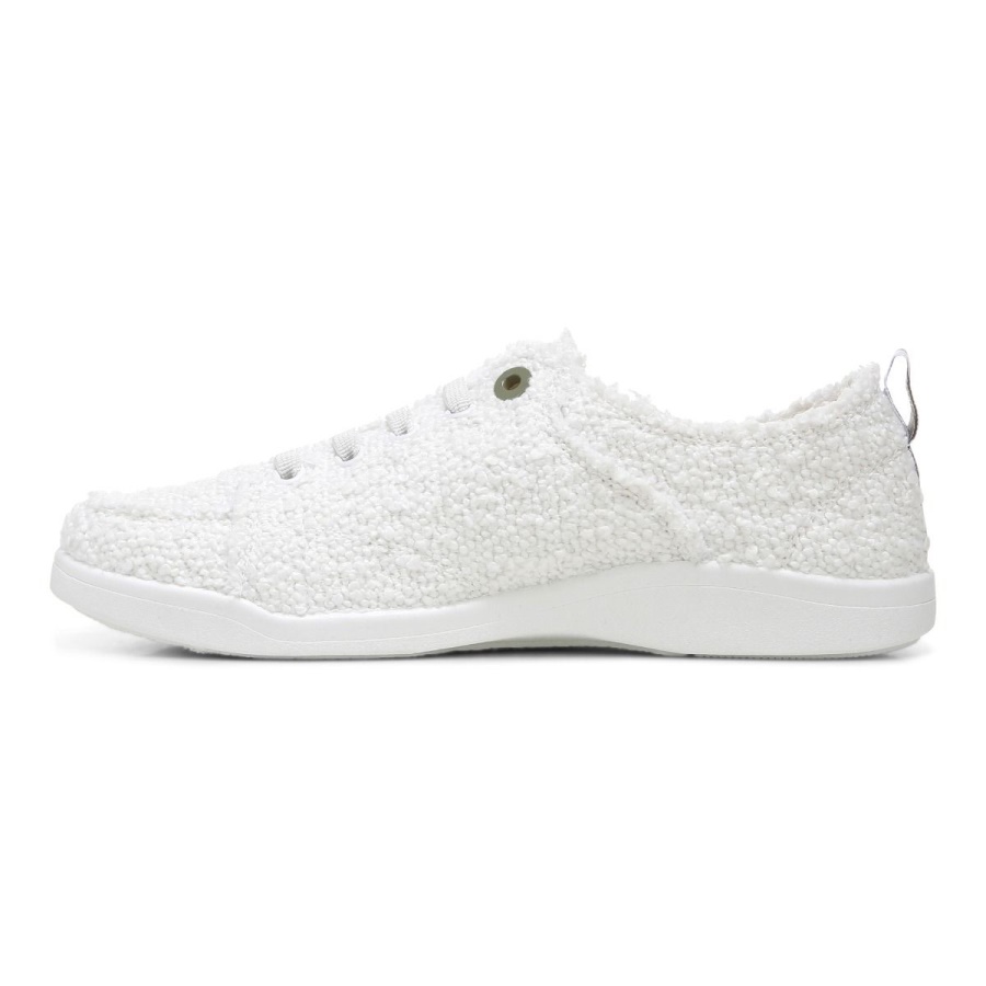 Vionic White Boucle Beach Pismo Casual Sneaker Boucle