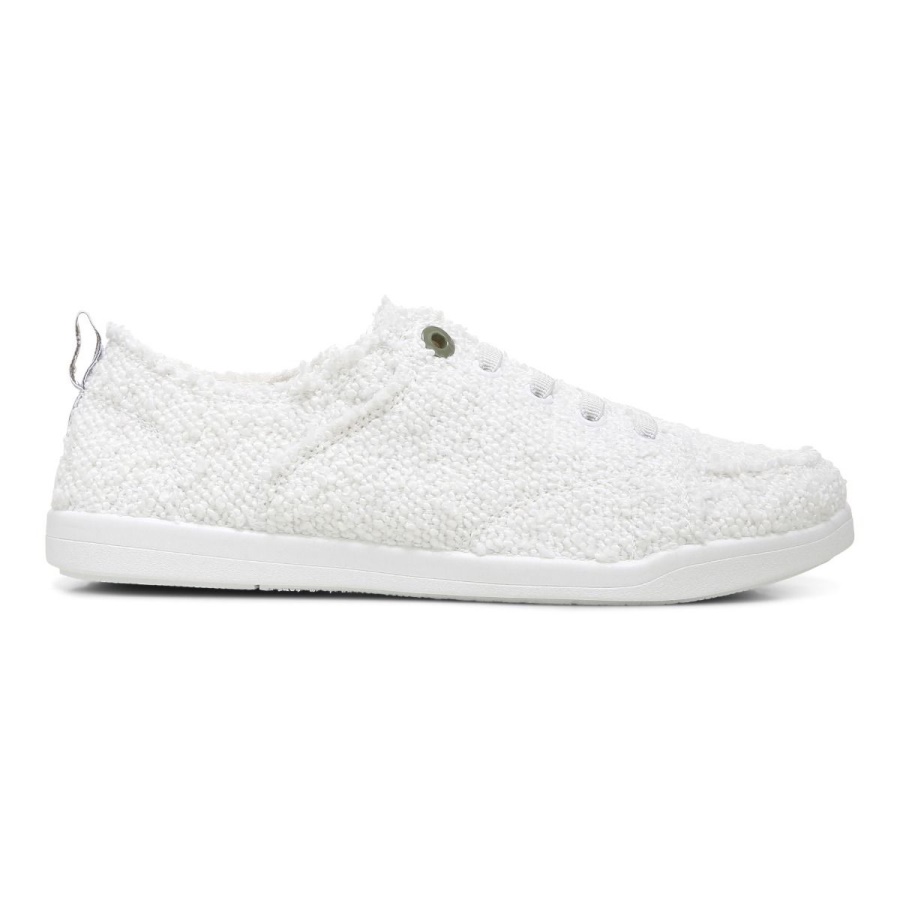 Vionic White Boucle Beach Pismo Casual Sneaker Boucle