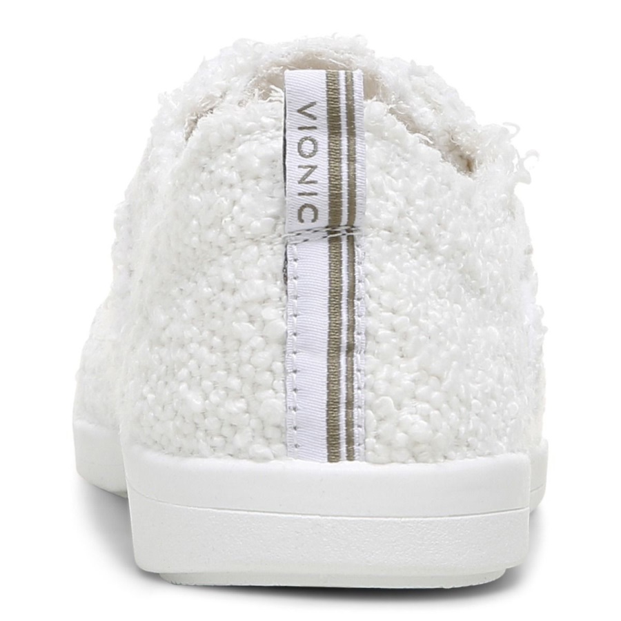 Vionic White Boucle Beach Pismo Casual Sneaker Boucle