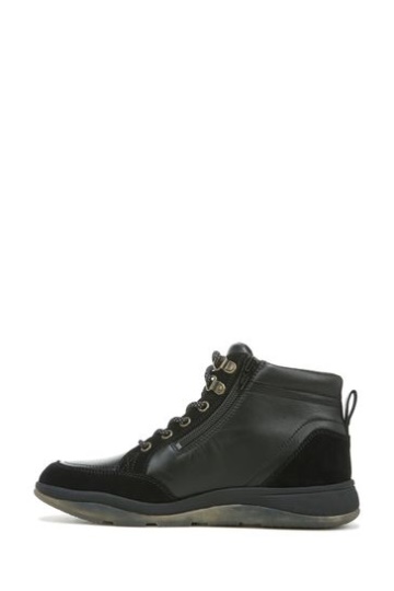 Vionic Whitley Black Leather Chukka High Tops